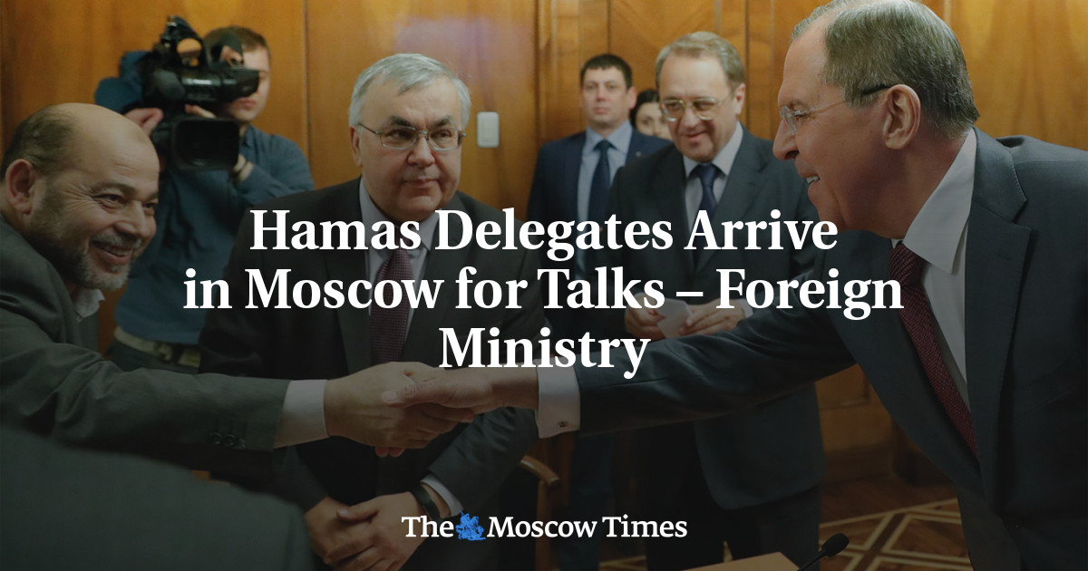 ハマス代表団が会談のためモスクワに到着 – 外務省