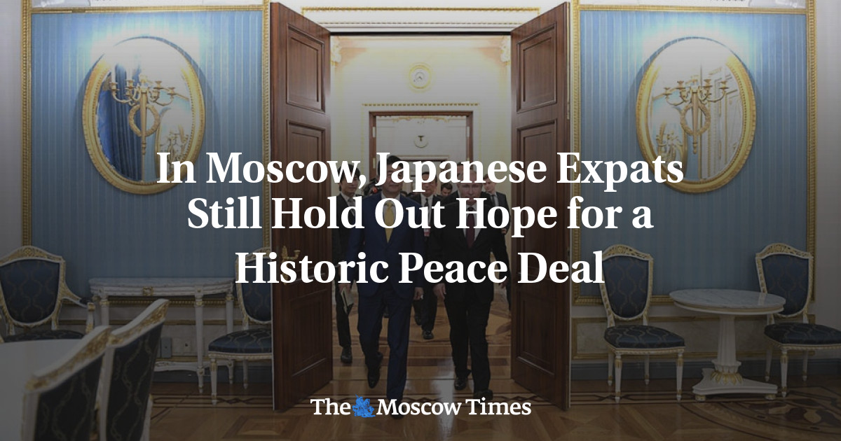 Di Moskow, ekspatriat Jepang masih menyimpan harapan akan kesepakatan damai yang bersejarah