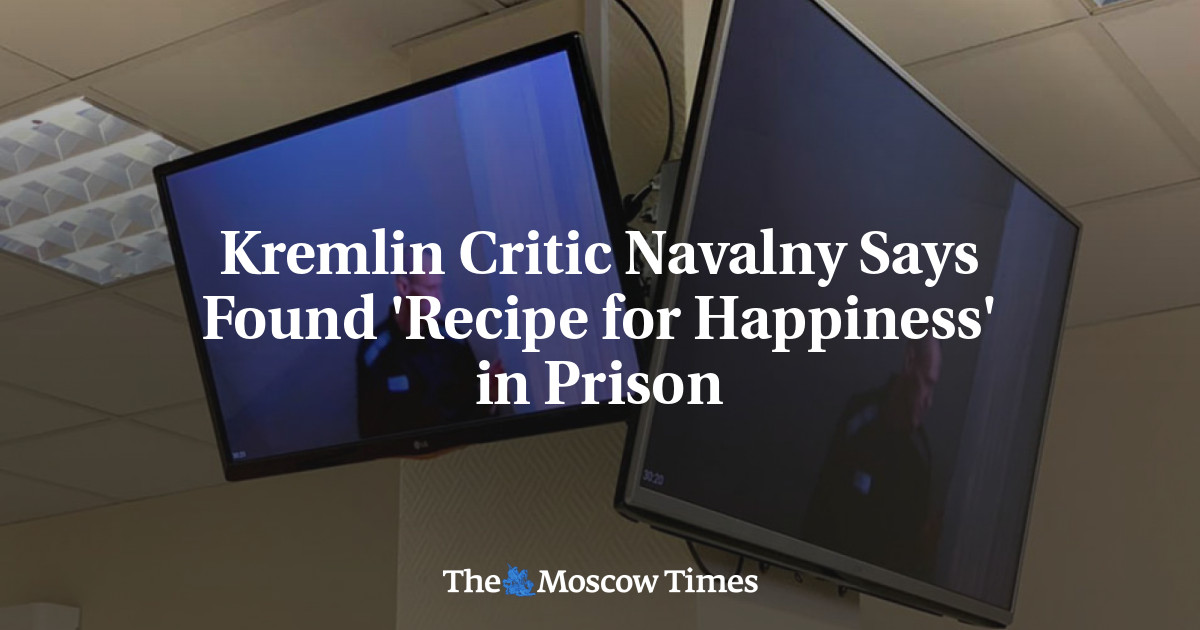 Kritikus Kremlin Navalny mengatakan ‘Resep untuk kebahagiaan’ ditemukan di penjara