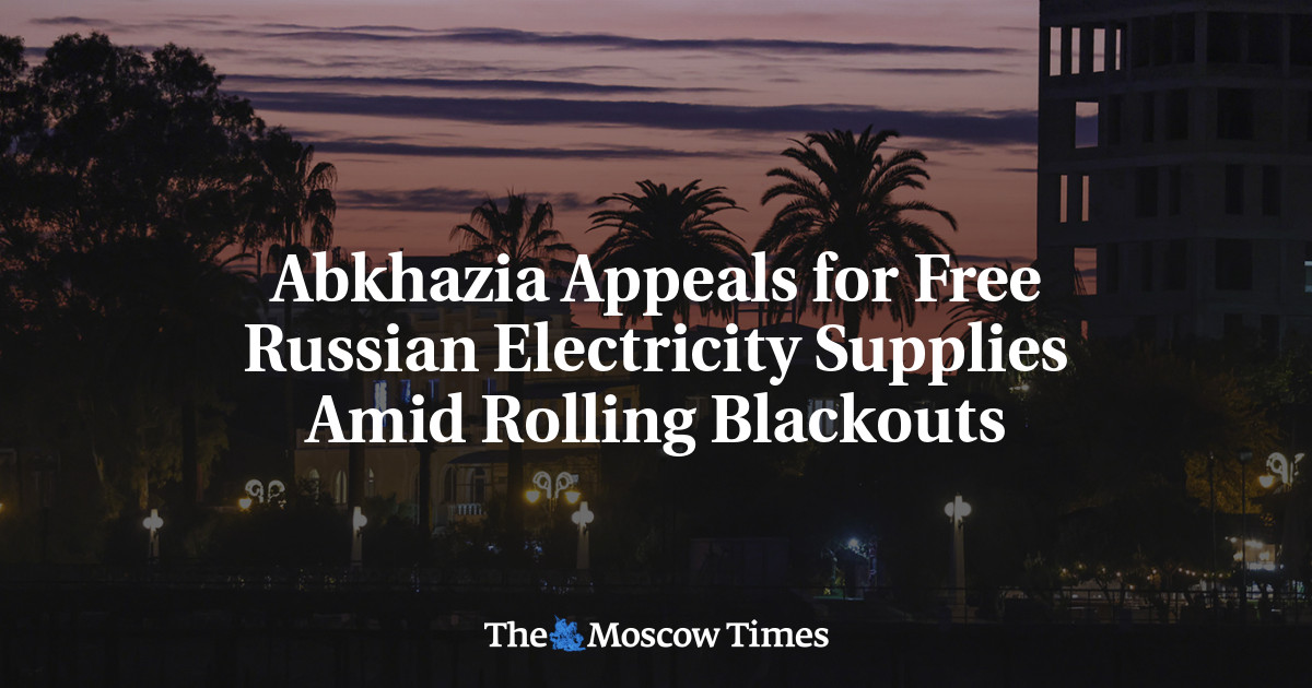 Abkhazia Appeals for Free Russian Electricity Supplies Amid Rolling Blackouts