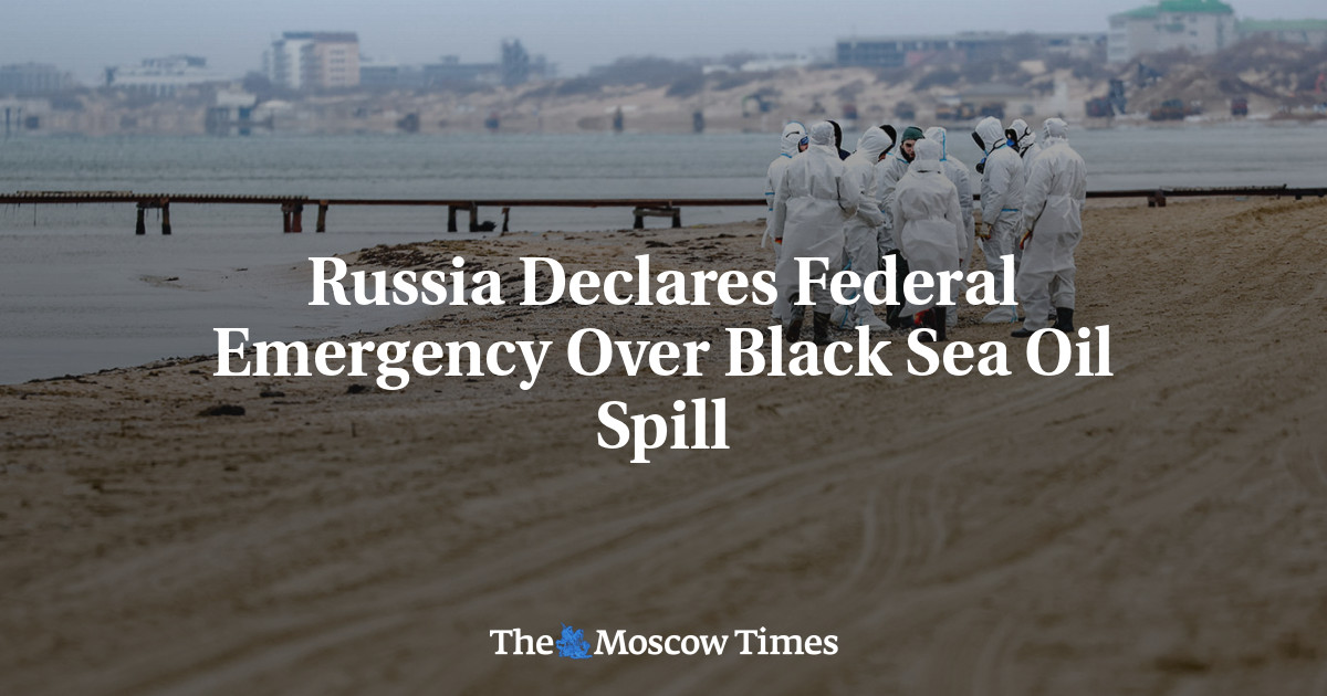 Russia Declares Federal Emergency Over Black Sea Oil Spill