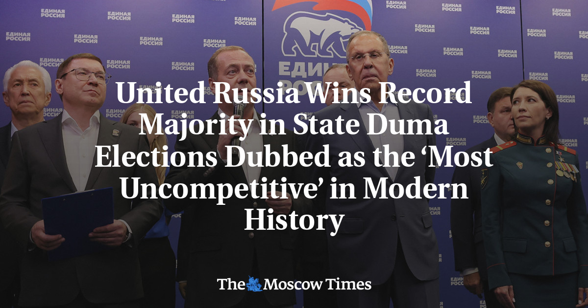 United Russia Wins Record State Duma Majority in Elections Dubbed as the ‘Most Uncompetitive’ in Modern History