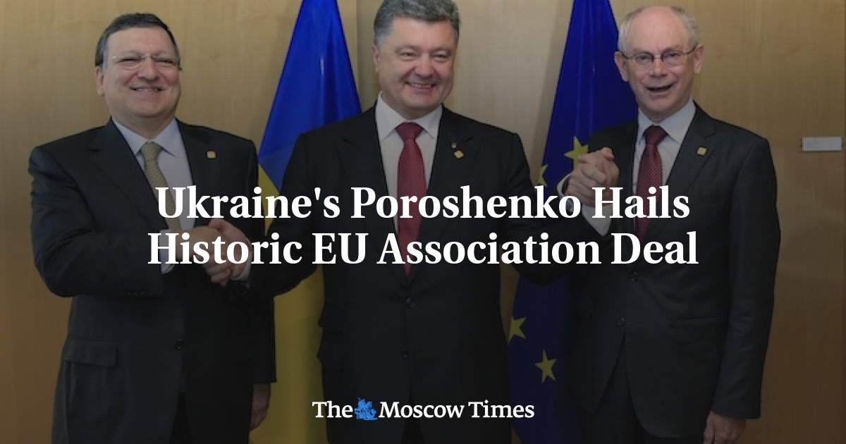 Poroshenko Ukraina memuji perjanjian asosiasi UE yang bersejarah