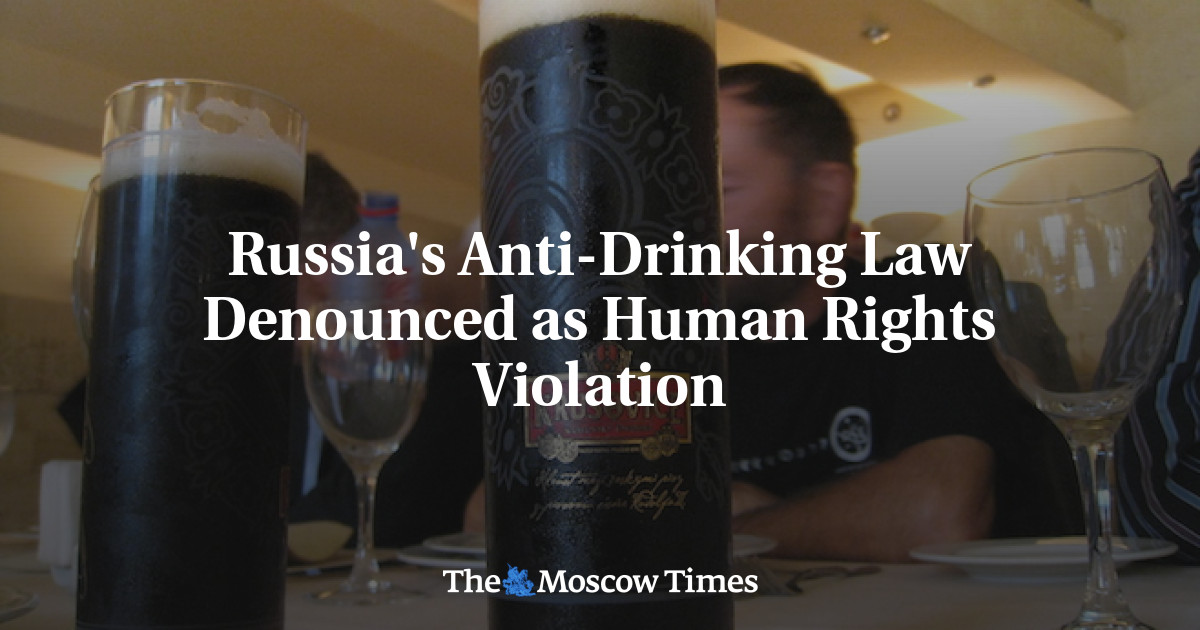 Undang-undang anti-minuman keras di Rusia dikecam sebagai pelanggaran hak asasi manusia