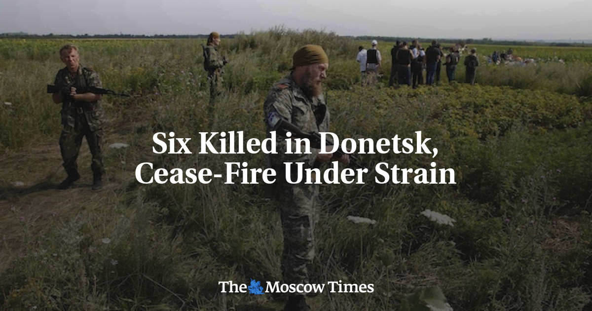 Enam orang tewas di Donetsk, gencatan senjata di bawah tekanan