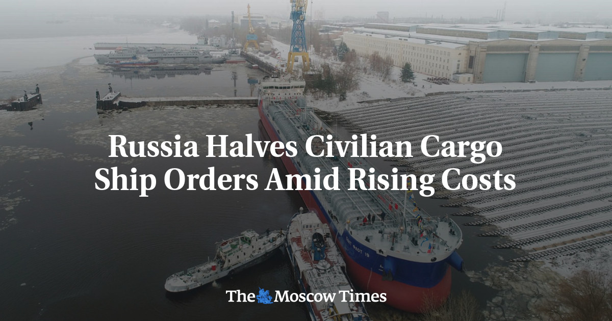 Russia Halves Civilian Cargo Ship Orders Amid Rising Costs