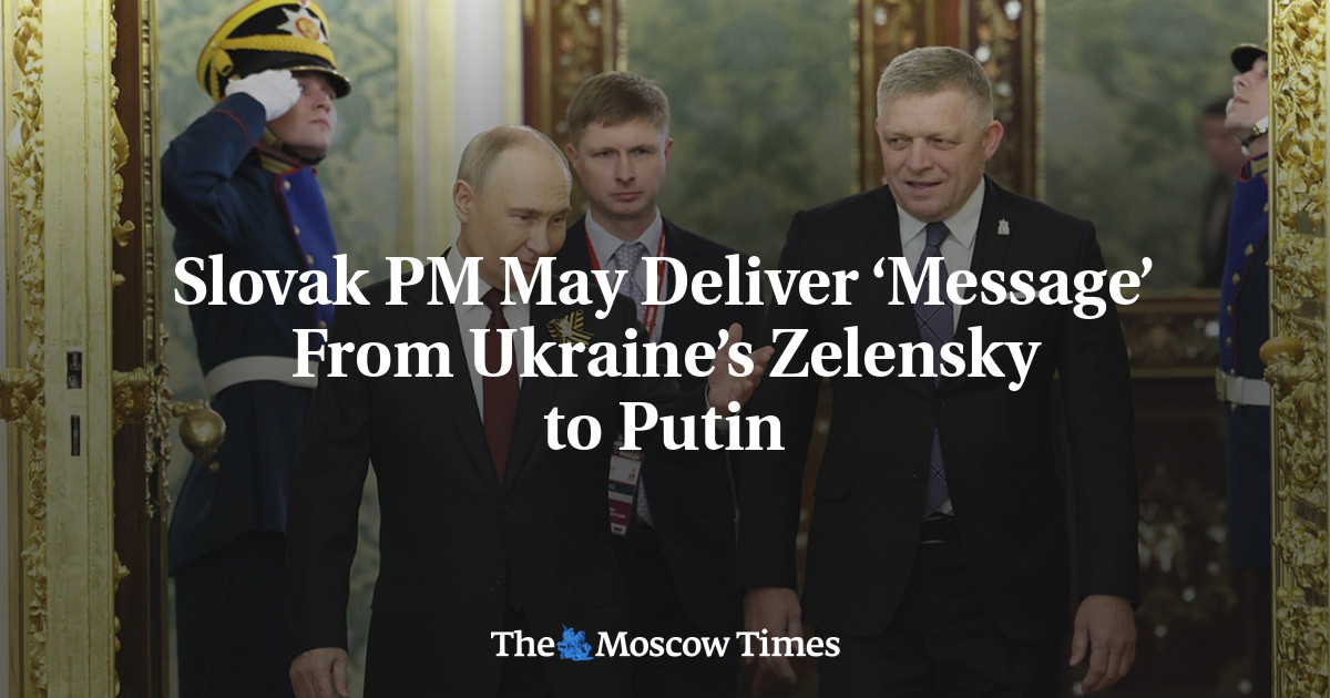 Slovak PM May Deliver ‘Message’ From Ukraine’s Zelensky to Putin