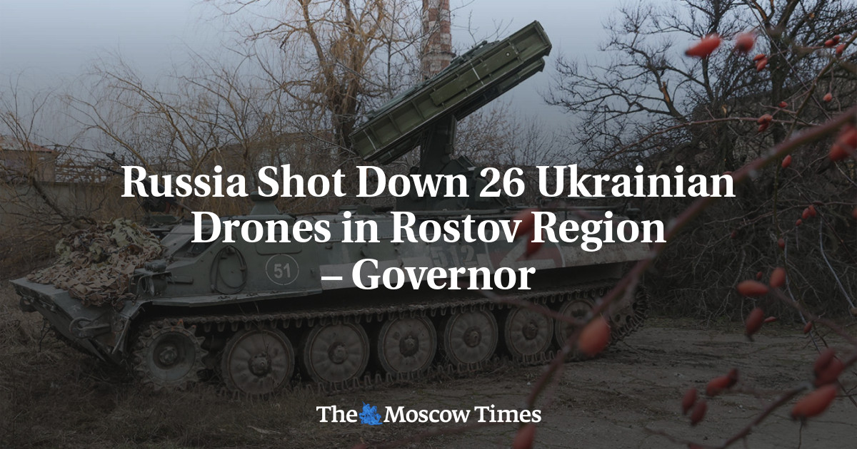 Russia Shot Down 26 Ukrainian Drones in Rostov Region – Governor