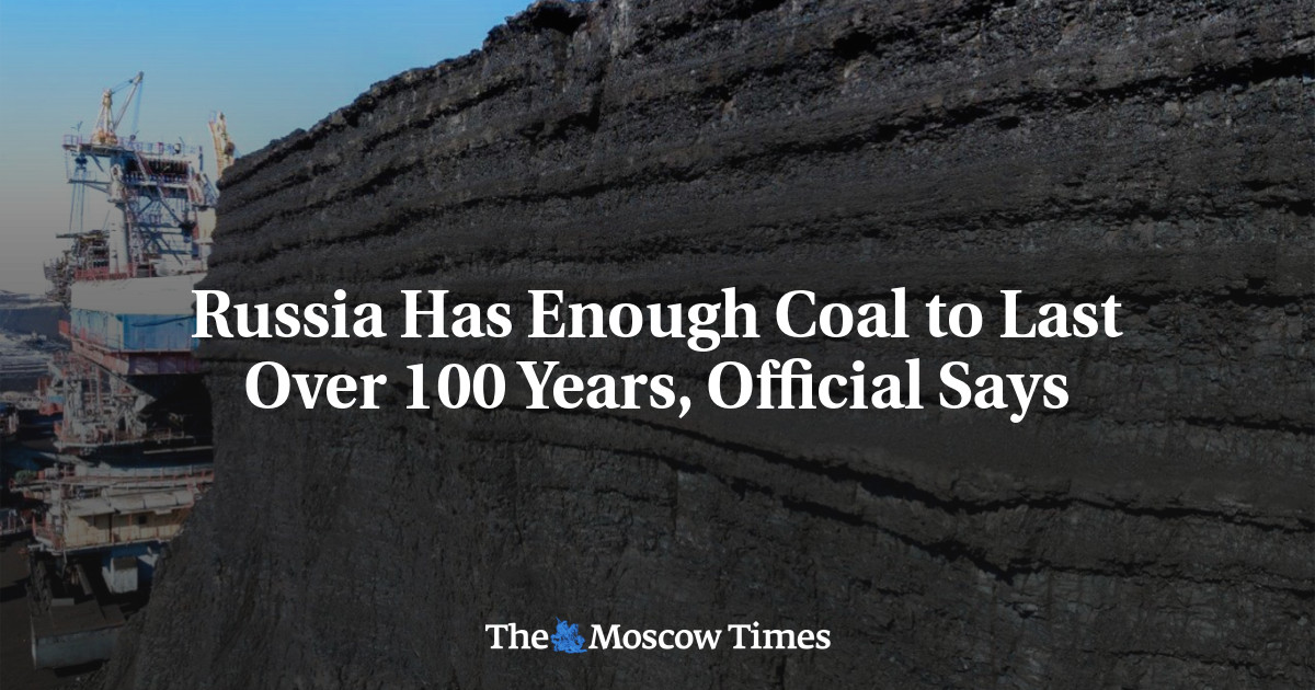 Russia Has Enough Coal to Last Over 100 Years, Official Says