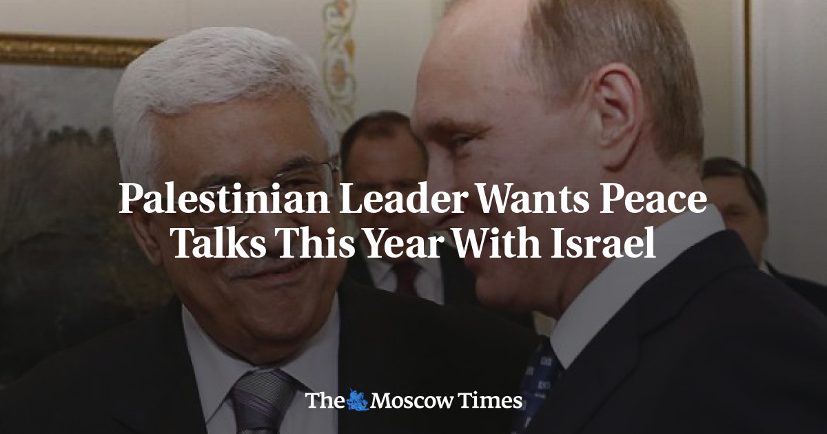 Palestinian Leader Wants Peace Talks This Year With Israel
