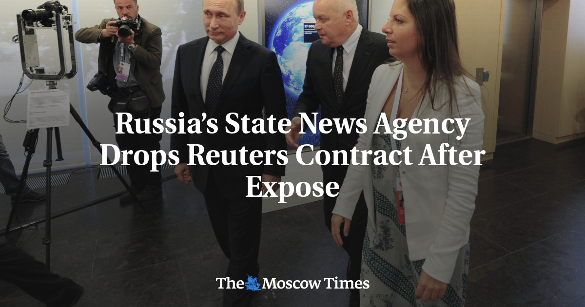 Kantor berita negara Rusia meninggalkan kontrak Reuters setelah terungkap