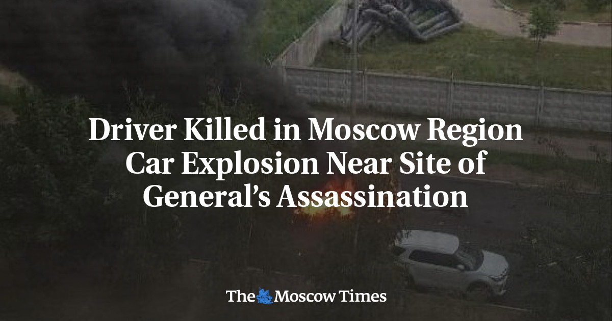 Driver Killed in Moscow Region Car Explosion Near 