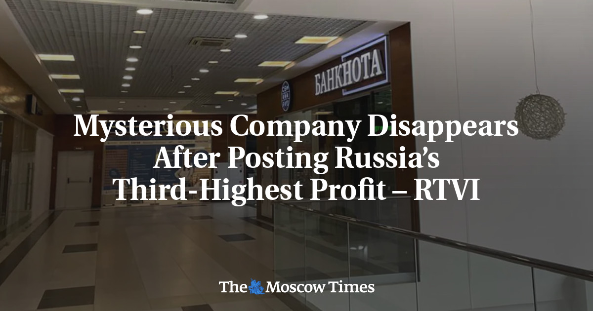 Mysterious Company Disappears After Posting Russia’s Third-Highest Profit – RTVI