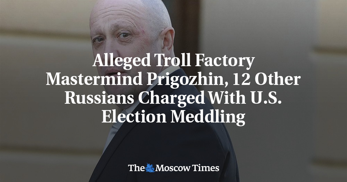 Dugaan dalang pabrik troll Prigozhin, 12 orang Rusia lainnya dituduh ikut campur dalam pemilu AS