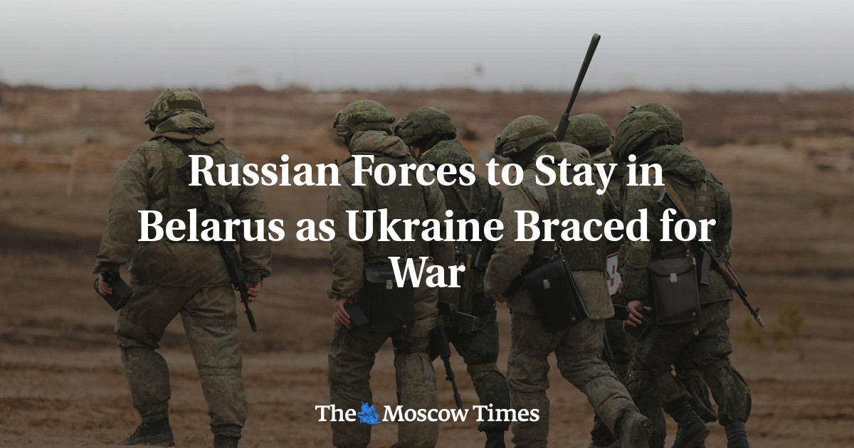 Pasukan Rusia tetap di Belarus sementara Ukraina bersiap untuk perang