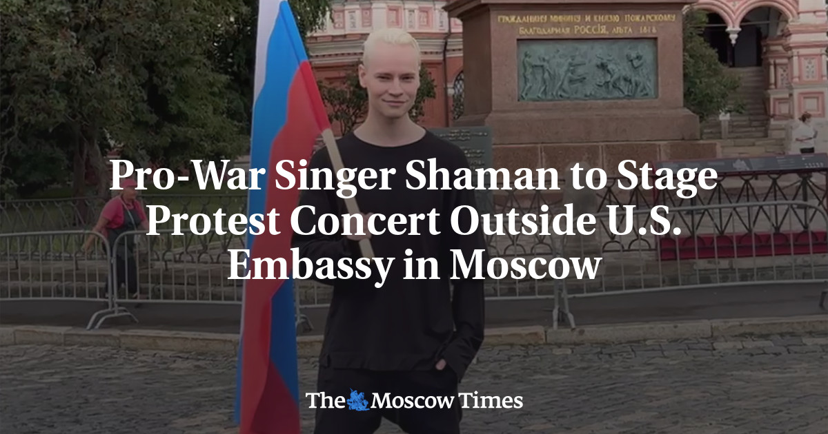 Pro-War Singer Shaman to Stage Protest Concert Outside U.S. Embassy in Moscow