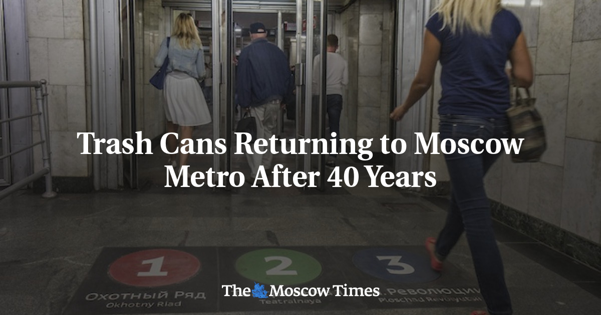 Trash Cans Returning to Moscow Metro After 40 Years