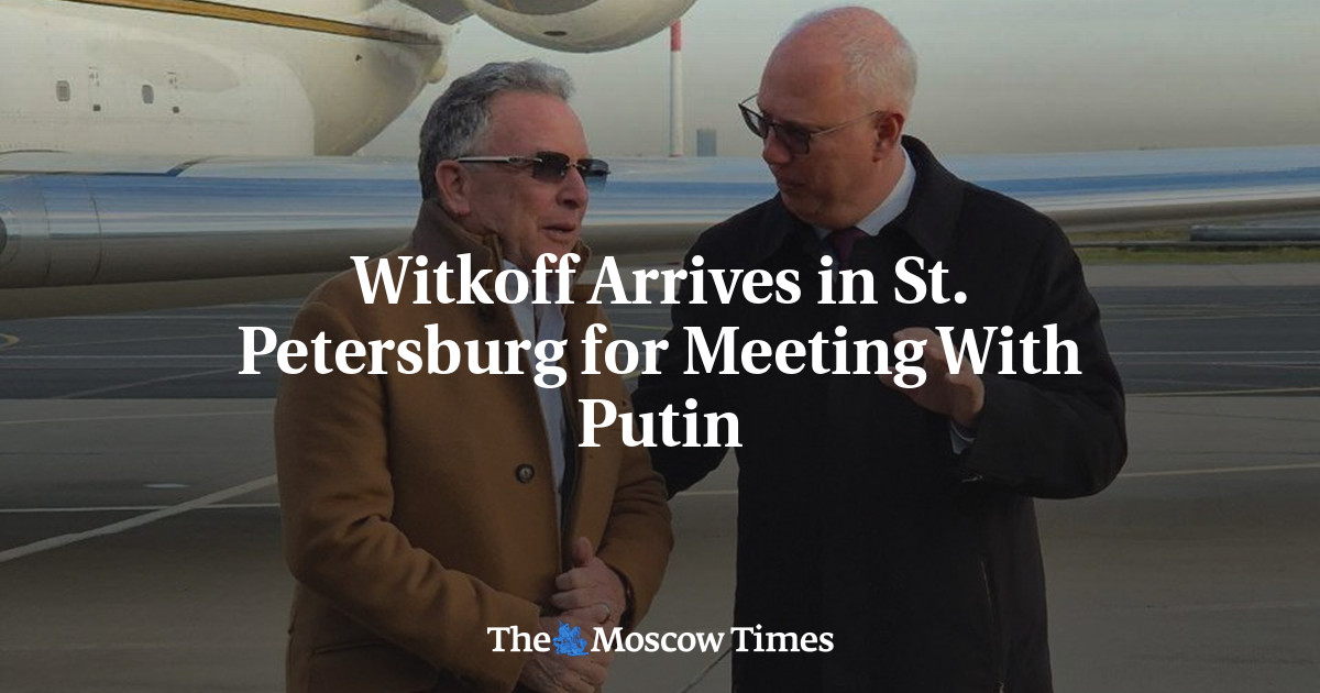 Witkoff Arrives in St. Petersburg for Meeting With Putin