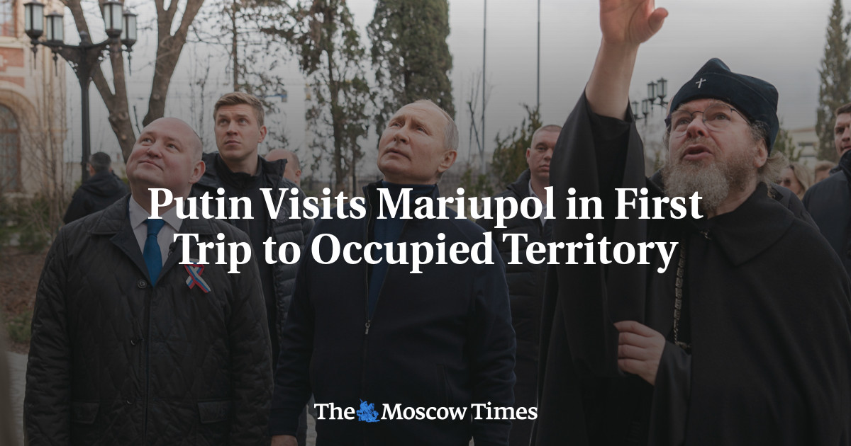푸틴, 몰락한 도시로의 첫 여행에서 마리우폴 방문