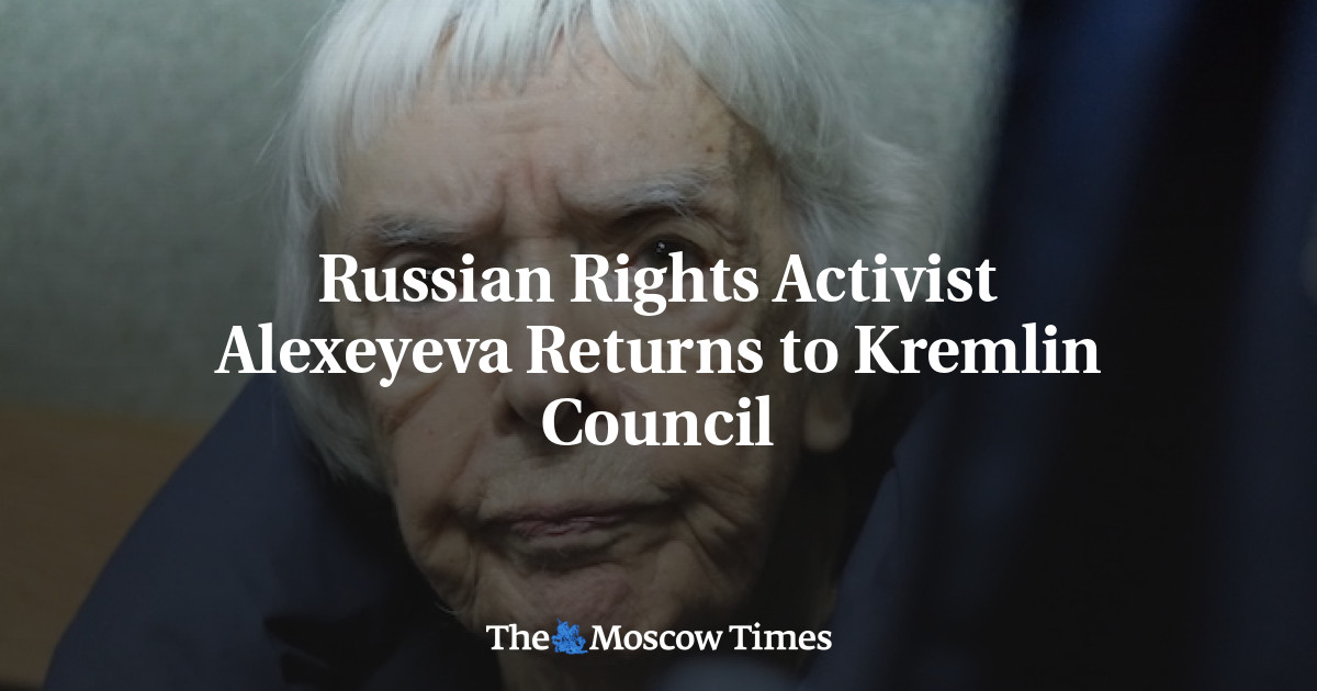 Aktivis HAM Rusia Alexeyeva kembali ke dewan Kremlin