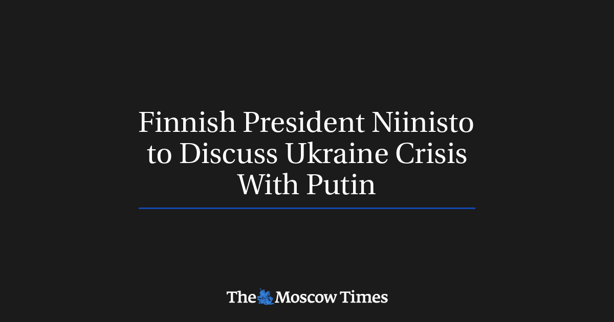 Presiden Finlandia Niinisto akan membahas krisis Ukraina dengan Putin