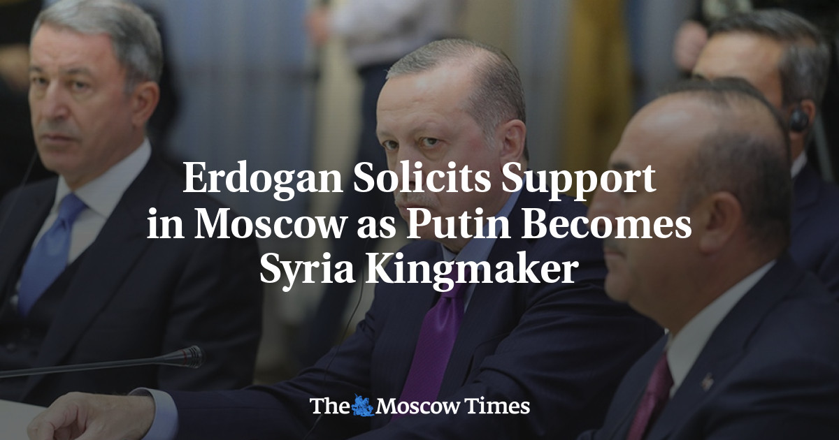 Erdogan menyerukan dukungan di Moskow saat Putin menjadi raja di Suriah