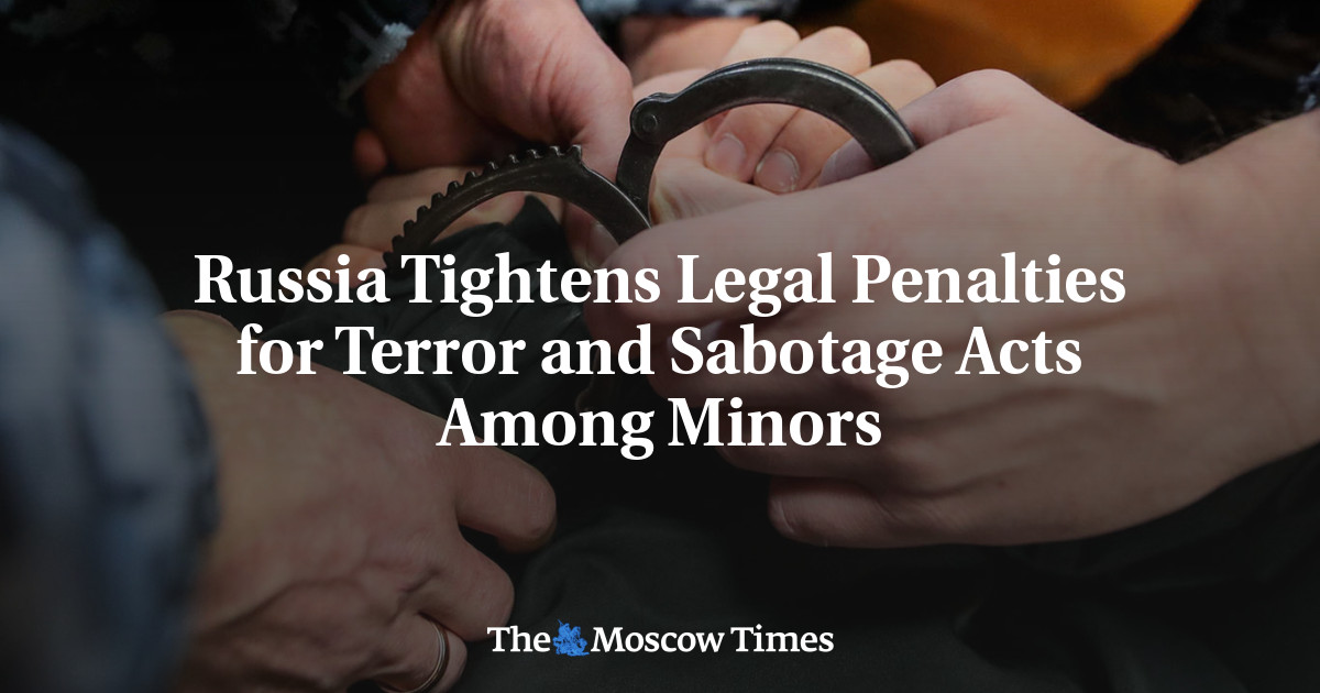 Russia Tightens Legal Penalties for Terror and Sabotage Acts Among Minors