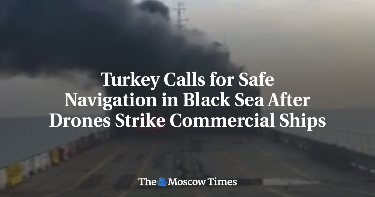 Turkey Calls for Safe Navigation in Black Sea After Drones Strike Commercial Ships