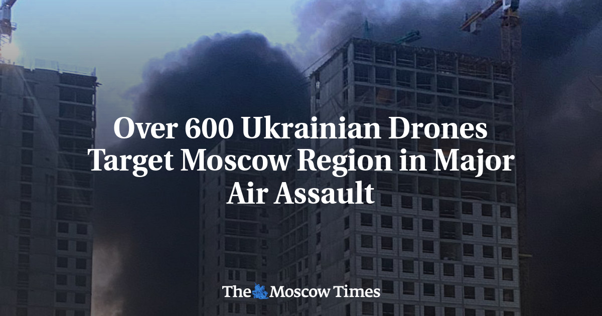Over 600 Ukrainian Drones Target Moscow Region in Major Air Assault