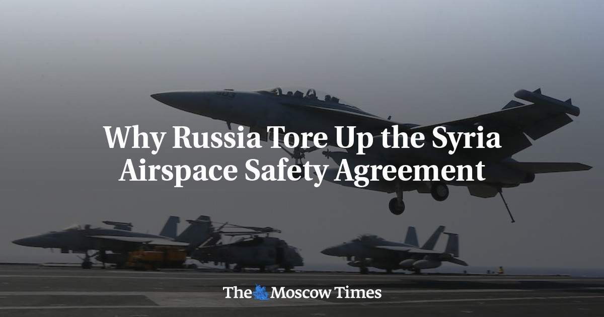 Mengapa Rusia merobek perjanjian keamanan wilayah udara Suriah