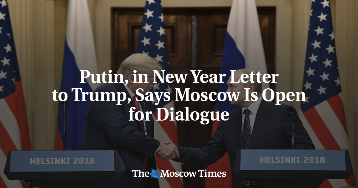 Putin, dalam surat Tahun Baru kepada Trump, mengatakan Moskow terbuka untuk dialog
