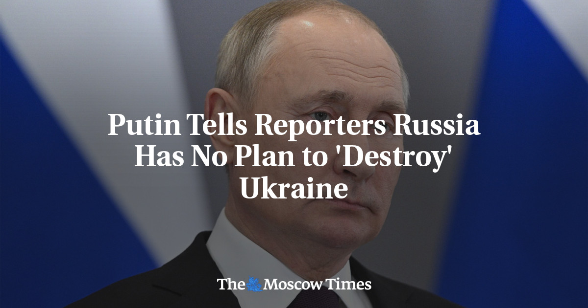 Путин заявил журналистам, что Россия не собирается «уничтожать» Украину