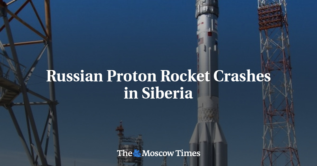 Roket proton Rusia jatuh di Siberia