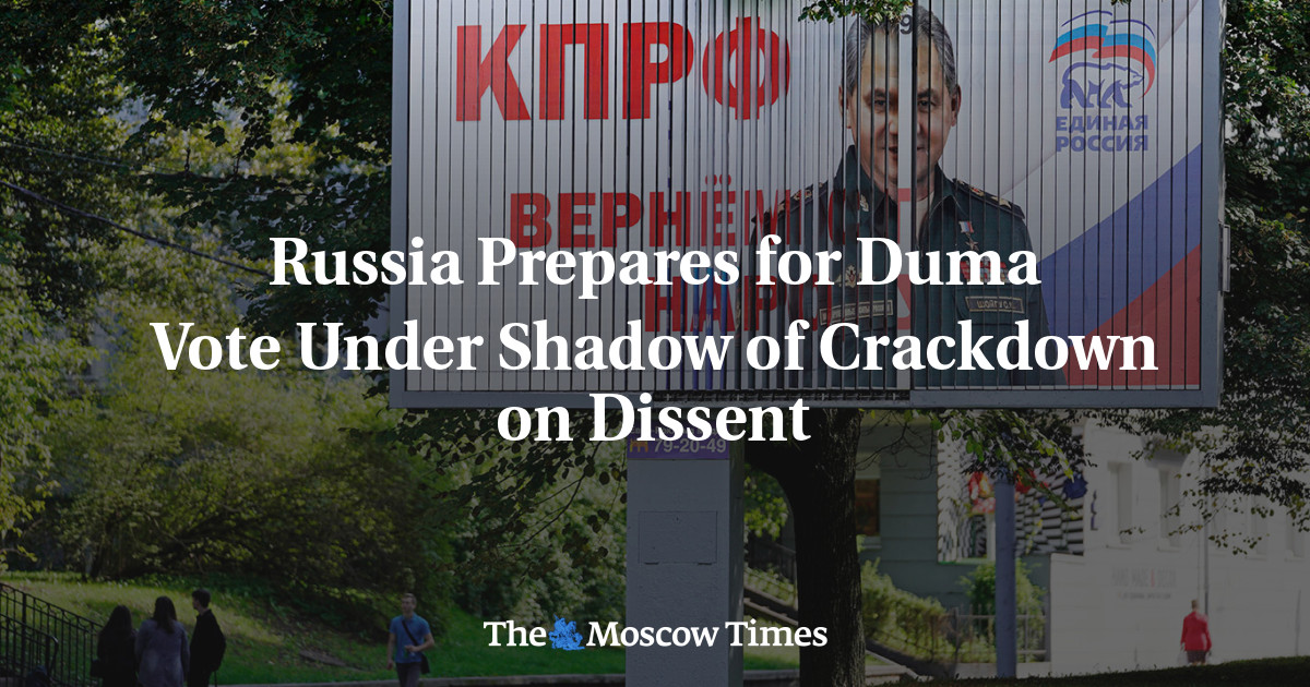 Rusia mempersiapkan pemungutan suara di Duma di bawah bayang-bayang tindakan keras terhadap perbedaan pendapat