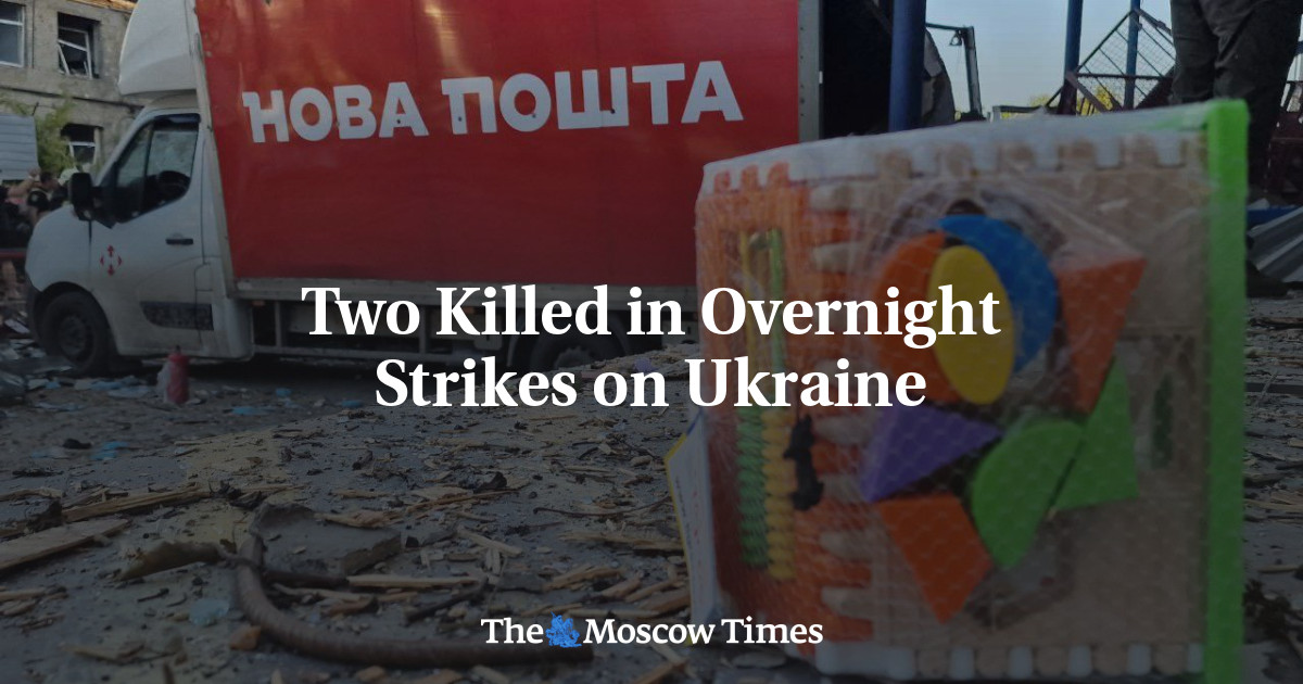 Two Killed in Overnight Strikes on Ukraine