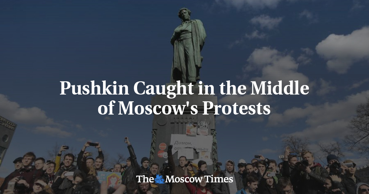 Pushkin terjebak di tengah protes Moskow