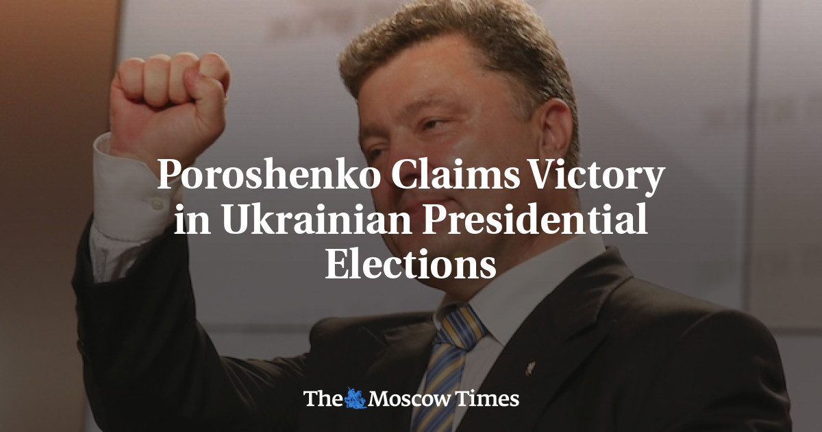 Poroshenko mengklaim kemenangan dalam pemilihan presiden Ukraina