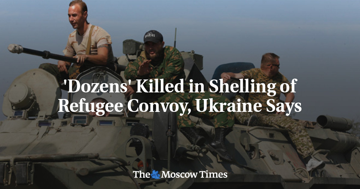 Puluhan orang tewas dalam penembakan terhadap konvoi pengungsi, kata Ukraina