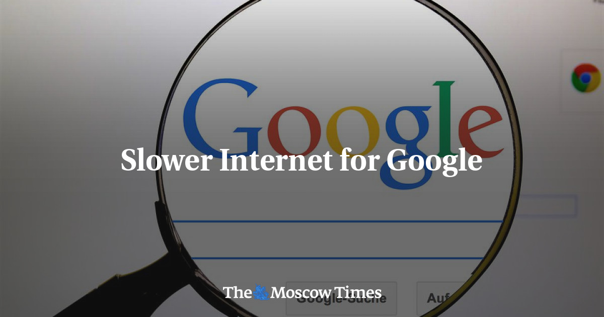 Internet lebih lambat untuk Google