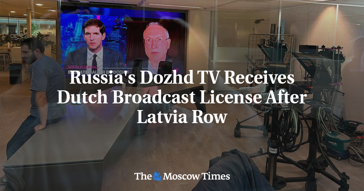 Krievijas Doždj TV pēc Latvijas strīda ieguva Nīderlandes apraides licenci