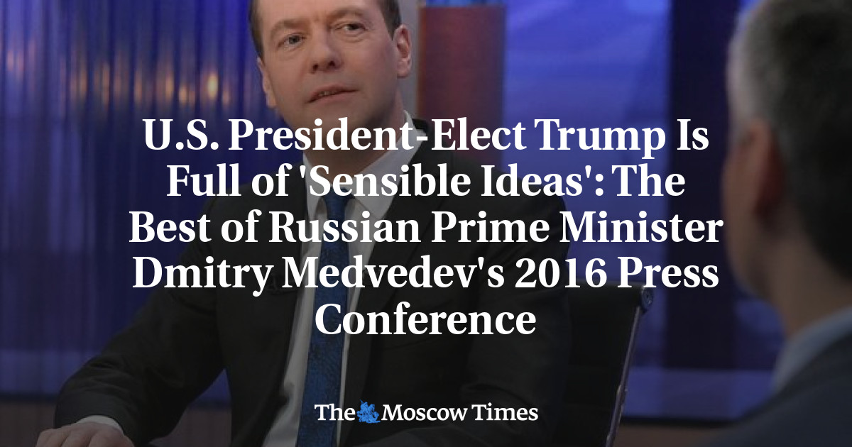 Yang terbaik dari Konferensi Pers 2016 Perdana Menteri Rusia Dmitry Medvedev