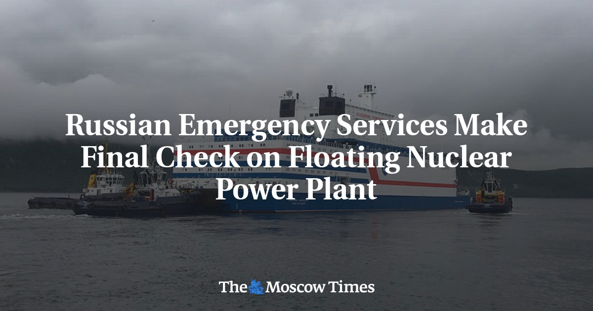 Russian Emergency Services Make Final Check On Floating Nuclear Power 