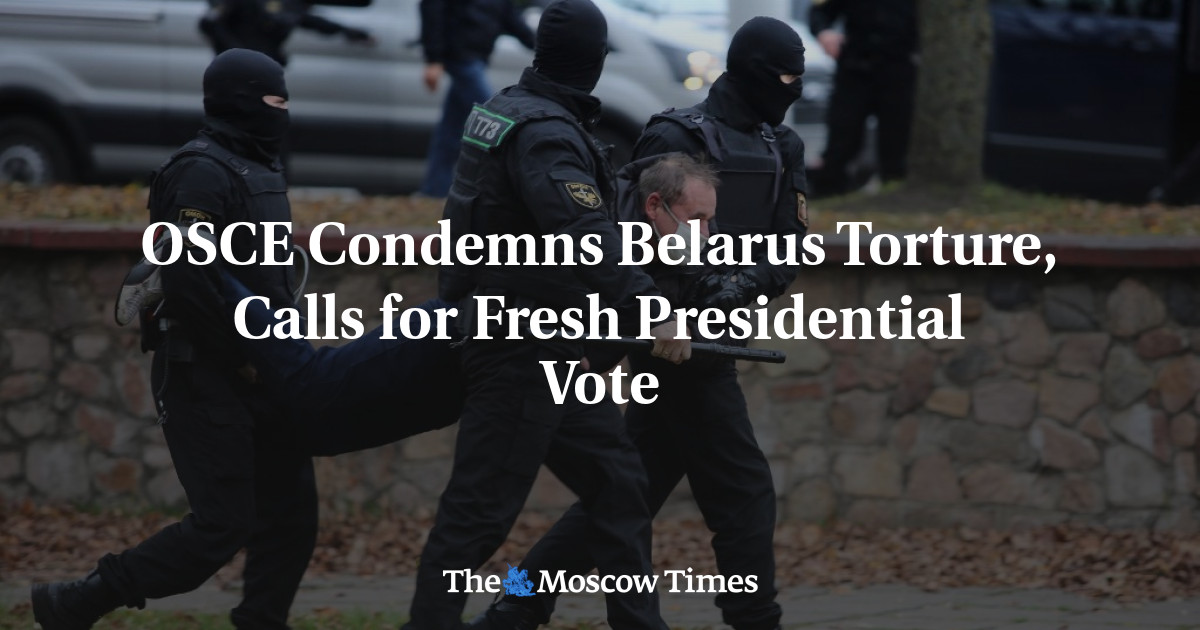 OSCE mengutuk penyiksaan di Belarus dan menyerukan pemilihan presiden baru