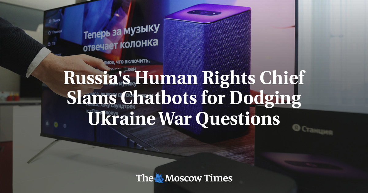 Глава российского правозащитного центра раскритиковал чат-ботов за то, что они избегают вопросов, связанных с войной на Украине