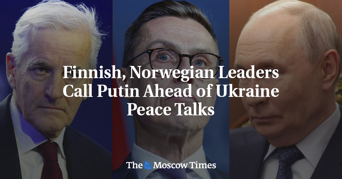Finnish, Norwegian Leaders Call Putin Ahead of Ukraine Peace Talks