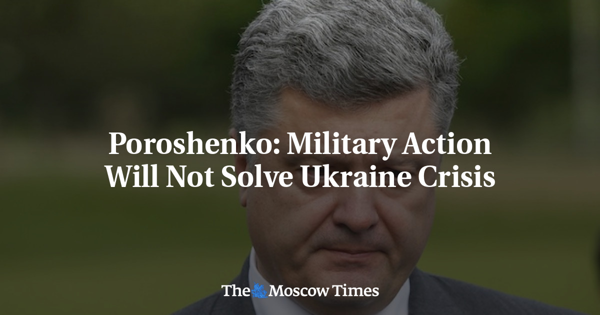 Tindakan militer tidak akan menyelesaikan krisis Ukraina