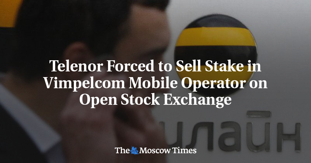 Telenor terpaksa menjual sahamnya di operator telepon seluler Vimpelcom di bursa terbuka