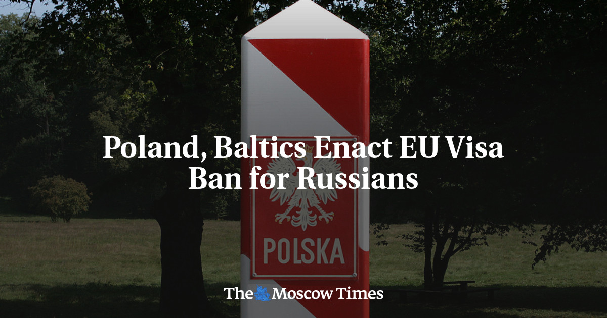 Polska i kraje bałtyckie nakładają na Rosjan unijny zakaz wizowy