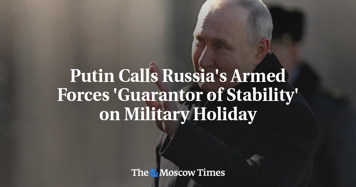 Путин назвал Вооруженные силы России «гарантом стабильности» во время военных каникул