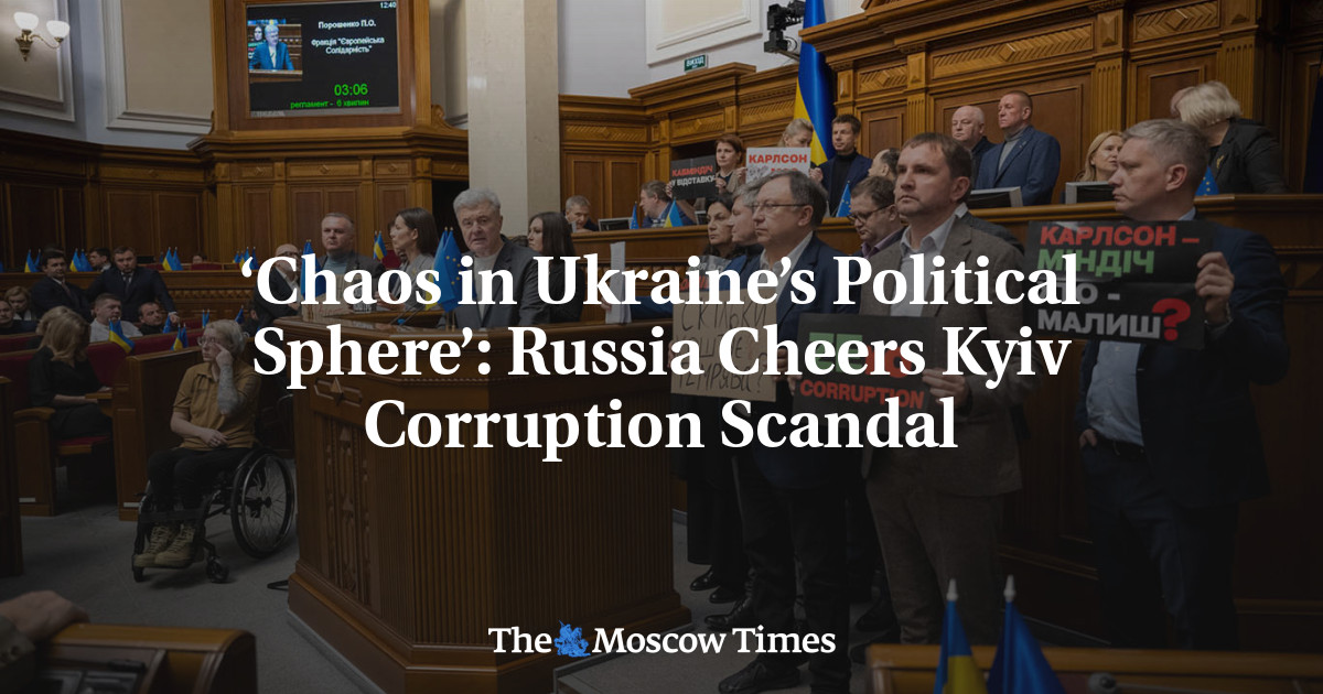 ‘Chaos in Ukraine’s Political Sphere’: Russia Cheers Kyiv Corruption Scandal